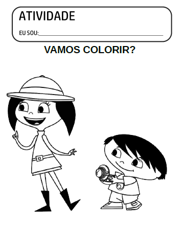 Show da Luna Imagens para colorir e imprimir - lindas atividades para pintar com os personagens do desenho Show da Luna em PDF Grátis!
